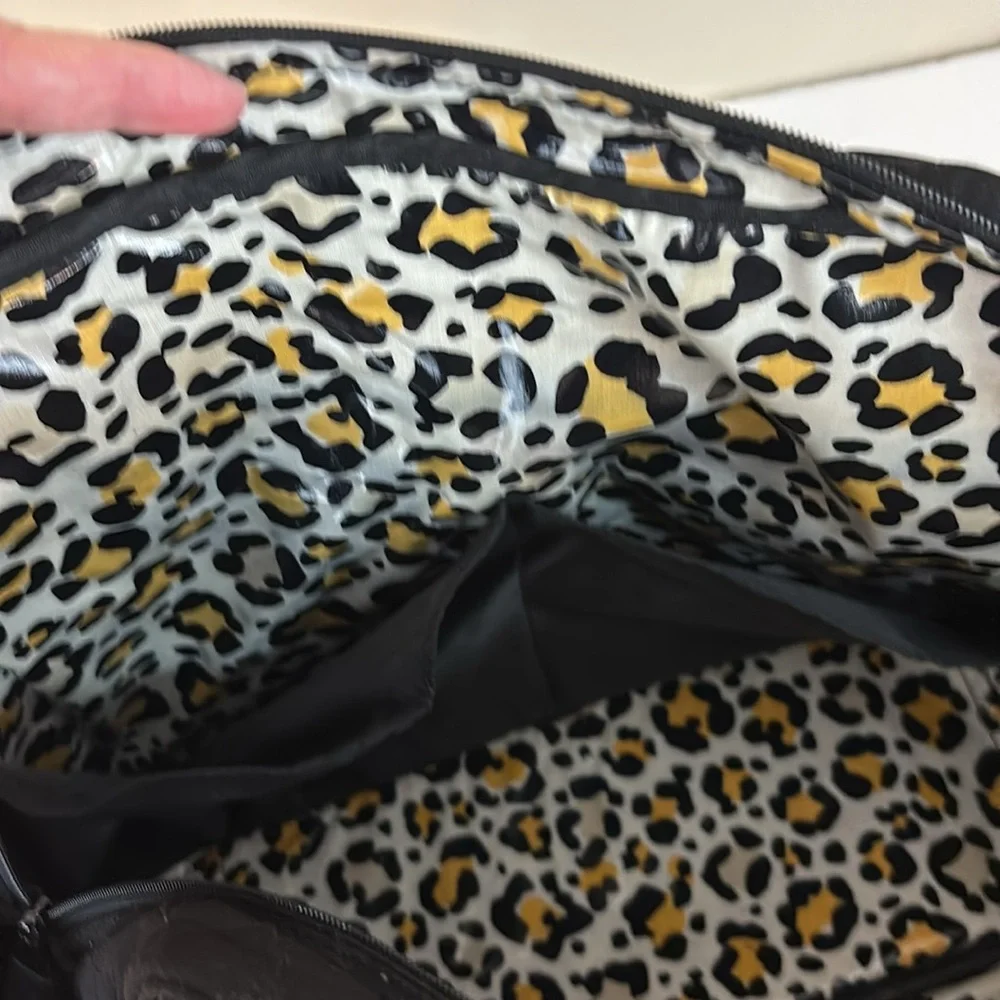 Vera Bradley Black Quilted Infant Baby Bag with Changing Mat
